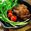 ぱるぱるたんけんたい's cooksnap of when they made やわらか～！豚ステーキ赤ワイン漬.