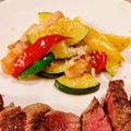 シルバニア's cooksnap of when they made 簡単☆舞茸とズッキーニのベーコン炒め.