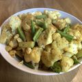 ミルミルNZ's cooksnap of when they made カリフラワーとおくら★まろやカレー炒め♪.