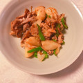 yesmama's cooksnap of when they made 長芋と豚肉と長ねぎのからし醤油炒め.