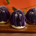 めろんぱん。♡'s cooksnap of when they made ハロウィンにムック！紫芋のモンブラン.