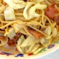 まさっちょん's cooksnap of when they made ☆キャベツ塩昆布ベーコンの和風パスタ☆.
