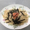 クックZAV4DZ☆'s cooksnap of when they made 混ぜるだけ簡単！和風たらこクリームパスタ.