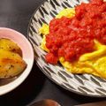 y1123♡'s cooksnap of when they made ✿ガーリック風味の簡単オムライス✿.