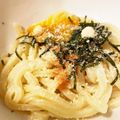 mianmian's cooksnap of when they made 《簡単！パスタソースで明太釜玉うどん》.