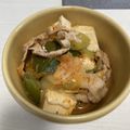 自炊を始めた大学生's cooksnap of when they made おひとりさまの豚キムチ豆腐.