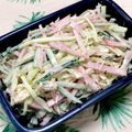 平井道子's cooksnap of when they made ハムときゅうりと糸寒天のシンプルサラダ.