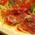 ラタママ's cooksnap of when they made トマトと生ハムの冷製パスタ.