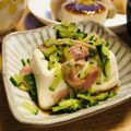 tsunamon's cooksnap of when they made ♡ベーコンときゅうりの温奴♡.