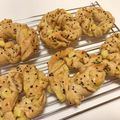 mocaemo's cooksnap of when they made ノンオイル♪さつまいもねじりパン*。゜.