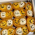 クック甘党。's cooksnap of when they made ハロウィンのデコいなり寿司…その1….