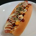 プニのふ04's cooksnap of when they made お好み焼き風ホットドック.
