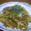ミッチェルズ's cooksnap of when they made 冷凍ポテトと挽き肉のカレー炒め.