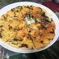 クックゆきぞう's cooksnap of when they made 春菊のチーズチヂミ.