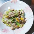みきんたちゃん's cooksnap of when they made 里芋とキャベツの挽肉サラダ.