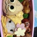 クックGB555E☆'s cooksnap of when they made キャラ弁 娘お弁当ラプンツェル＆パスカル.