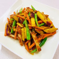 あっこ姉's cooksnap of when they made さつまいもとちくわの大学いも風きんぴら.