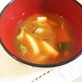 よもニャン's cooksnap of when they made ねぎと里芋の味噌汁。風邪予防！.