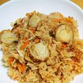 ちーちゃん★ママ's cooksnap of when they made ベビーホタテの炊き込みご飯.