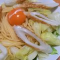 tomaton☆'s cooksnap of when they made 時短☆春キャベツの卵パスタ＆スープ☆節水.