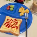 kpえもん♪'s cooksnap of when they made 朝食トースト☆スクランブルエッグトースト.