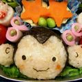 こはることん's cooksnap of when they made キャラ弁♬♫おさるちゃんおにぎり.