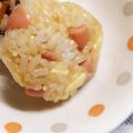 saalalan's cooksnap of when they made 焼き肉のたれチーズウインナーおにぎり.