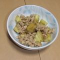 きらり流れ星's cooksnap of when they made あったかご飯に☆さつま芋と豚挽肉そぼろ.