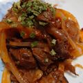 クック0PYB5F☆'s cooksnap of when they made 簡単！牛こまのケチャップ炒め.