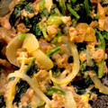 米の華's cooksnap of when they made ほうれん草とツナと卵の炒め物.