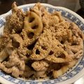 ＊ゆあま＊'s cooksnap of when they made レンコンと豚肉の甘辛ゴマ炒め.
