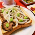 アイリッシュショコラ's cooksnap of when they made 端っこグルメ✿ローストビーフトースト.