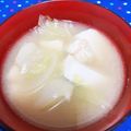 みれいく's cooksnap of when they made キャベツと豆腐と油揚げの味噌汁.