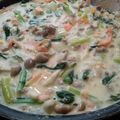 みこひろママ's cooksnap of when they made ☆小松菜と豚挽き肉としめじのクリーム煮☆.