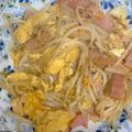 ヒナサラ's cooksnap of when they made お弁当におすすめ◎もやしベーコンの卵炒め.