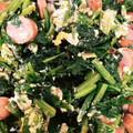 スイカが好物's cooksnap of when they made 【絶品】ほうれん草とウィンナーの卵炒め.