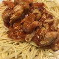 〇anpanman〇's cooksnap of when they made ナスと鶏肉のトマトパスタ.