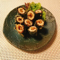 yesmama's cooksnap of when they made 納豆ちくわの磯辺揚げ☆.