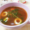 ぱふ♪'s cooksnap of when they made 大根の葉とちくわの味噌汁♪.
