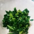 もこりこ's cooksnap of when they made 大根葉のナムル〜塩とごま油とゴマ.