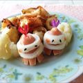 Newチヨコっと♪'s cooksnap of when they made ☆ちくわウインナー聖人☆.