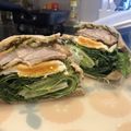 Amerixx's cooksnap of when they made 照り焼きチキンのわんぱくサンド♪.