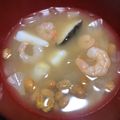 ラクラクダ's cooksnap of when they made 簡単♡シーフードミックスと納豆の味噌汁♡.
