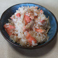 h♡y☆i♡u's cooksnap of when they made 鮭とえのきの簡単炊き込みご飯.