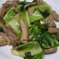 conn's cooksnap of when they made 豚もつとサニーレタスの炒め物.