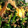 クックック☆'s cooksnap of when they made ほうれん草と挽肉のふわふわ卵味噌炒め.