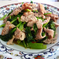 kurukurumin's cooksnap of when they made 小松菜と豚肉のオイスターソース炒め.