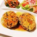 ☆ポン太☆'s cooksnap of when they made ひじき煮リメイク☆豆腐ハンバーグ.
