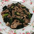 もぐ・ω・くま's cooksnap of when they made オクラとワカメがメイン☆豚肉の味ぽん炒め.