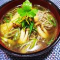 辰夫女子's cooksnap of when they made 鶏肉とｷﾉｺのﾎｯｺﾘ温かい♡お蕎麦出汁.